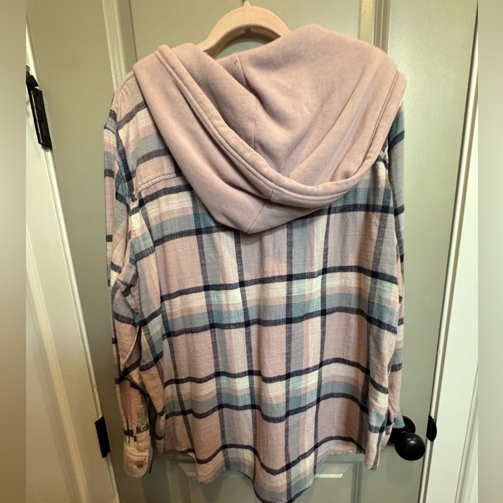 American Eagle Flannel Hoodie